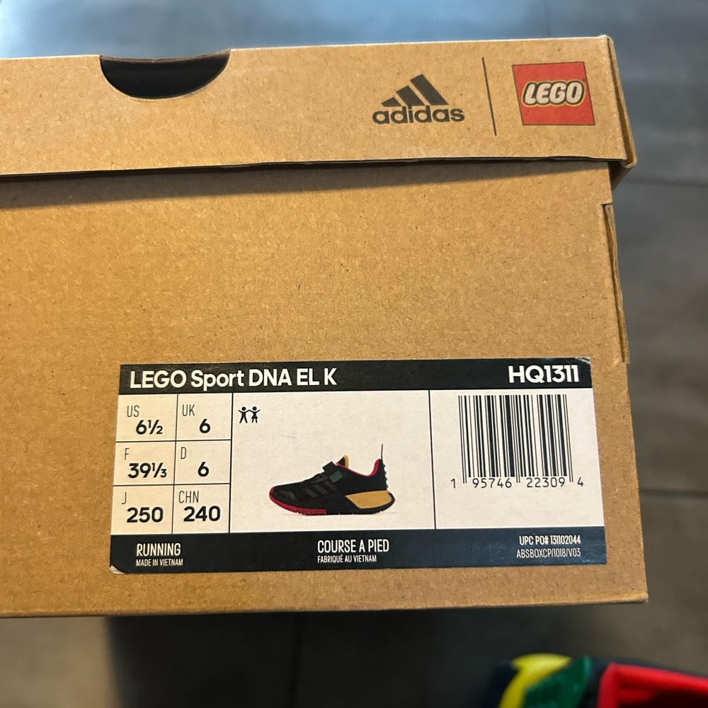 Adidas LEGO Sport DNA Black and Yellow Sneakers - Picture 3 of 4